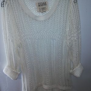 Billabong crochet pullover